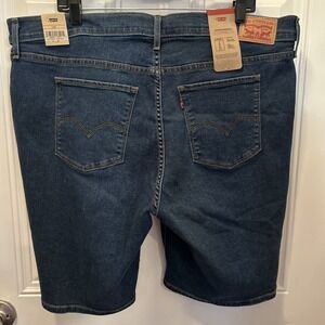 NWT Levi's 20W Womens Blue Shaping Bermuda Jean Shorts‎ Mid Rise Stellar Stretch